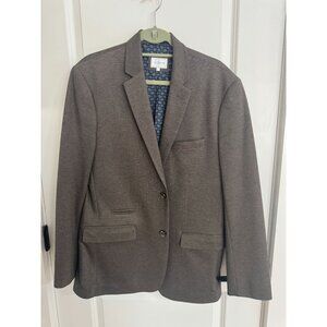 7 Diamonds Mens Newport Blazer XL Jacket Brown Stretch